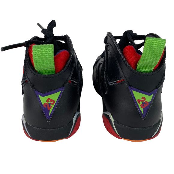 Nike Jordan 7 Retro BT Marvin The Martian 304772 028 Toddler Size 4c Black - Picture 9 of 12